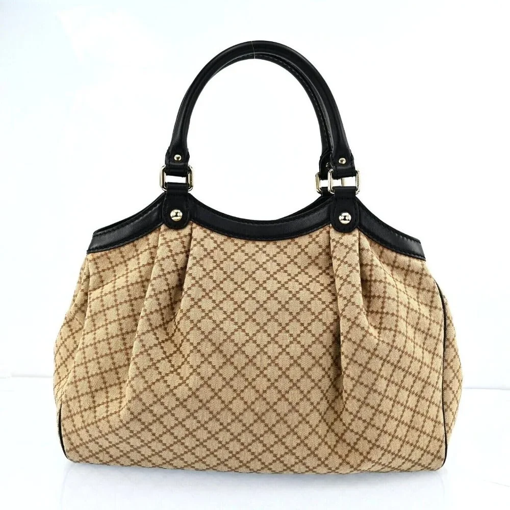 Auth Gucci Sukey Tote Bag Brown Canvas #44960G30B - Picture 3 of 12